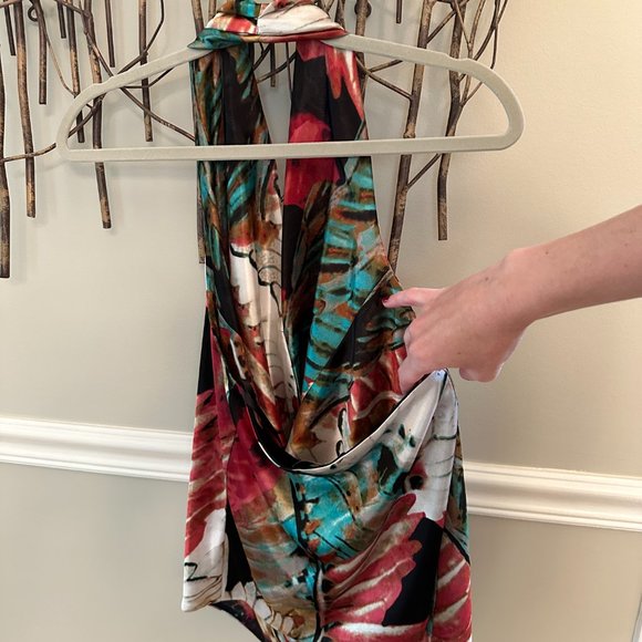 Halter Silk Top, Remain - Picture 6 of 9